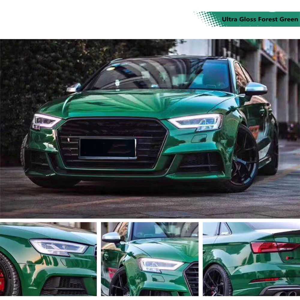 

HOHOFILM Green/Blue Chrome Car Wrap Viny Strechable Car Stickers Auto Wrapping Car Body Wrap Vinyl Air bubble free