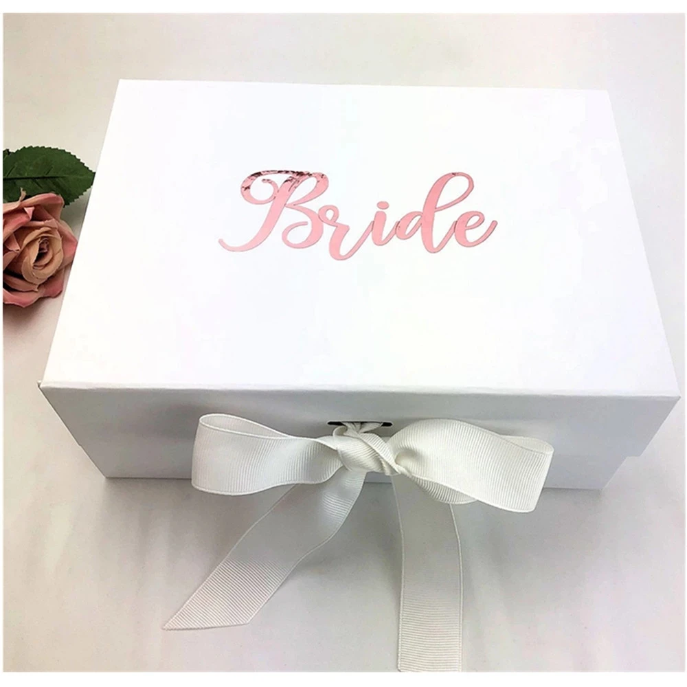 

Rose gold bride box custom chic wedding proposal box will you be boxes birthday gift box bridesmaid maid of honor gift packing