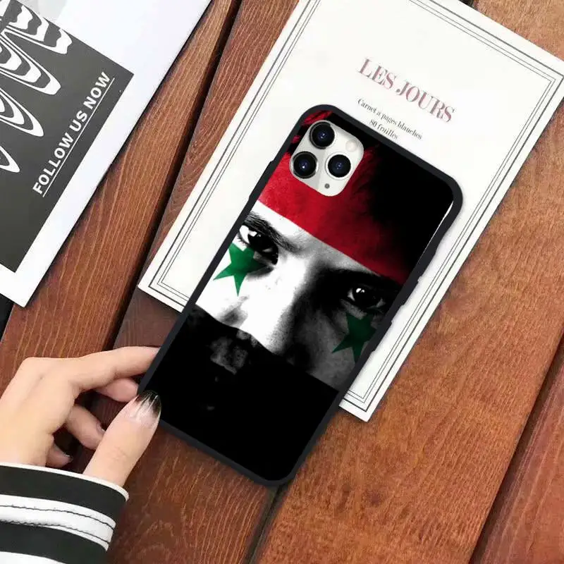 

Syrian flag pattern fashion Phone Case for iPhone 11 12 mini pro XS MAX 8 7 6 6S Plus X 5S SE 2020 XR luxury shell cover