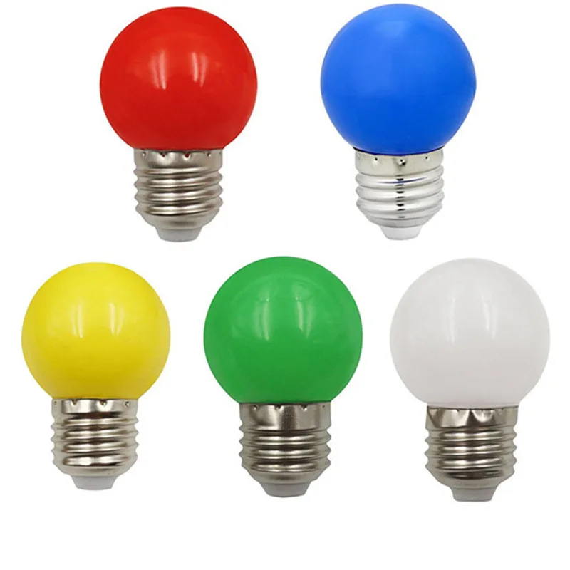 

10/20/30pcs Led Bulb 3W E27 Lamp Colorful Led RGB Light SMD 2835 Flashlight Home Decor Light 220V Globe Bulbs