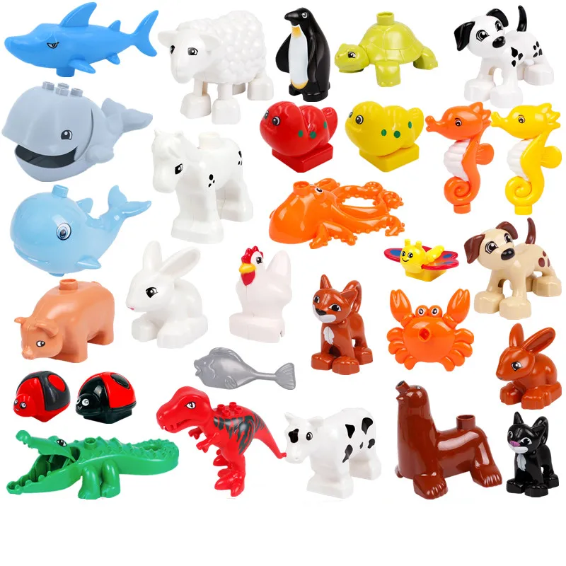 Конструктор детский совместимый с большими блоками серия животными овец