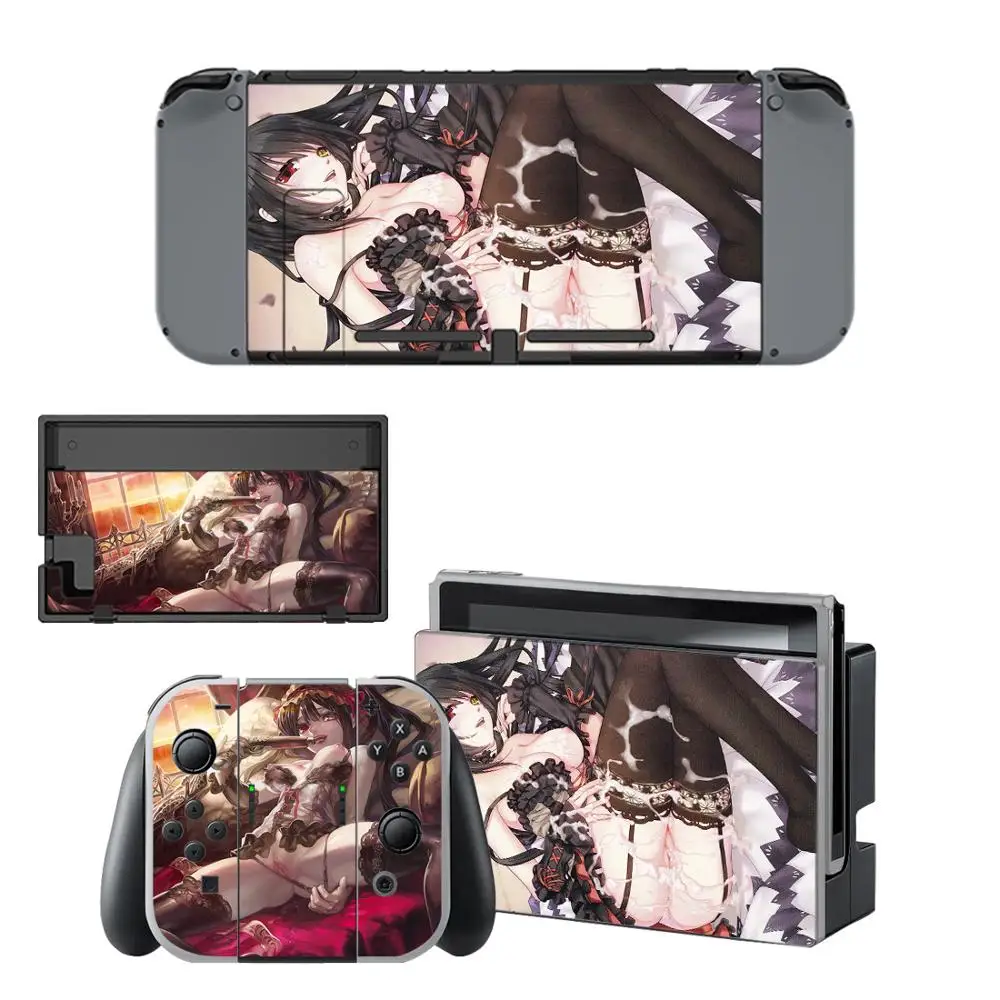 YSNS2303 Аниме милая девушка Tokisaki Kurumi скины для nintendo переключатель кожи наклейка для nintendo Переключатель консоли Joy-Con наклейки на регулятор - Цвет: YSNS2303