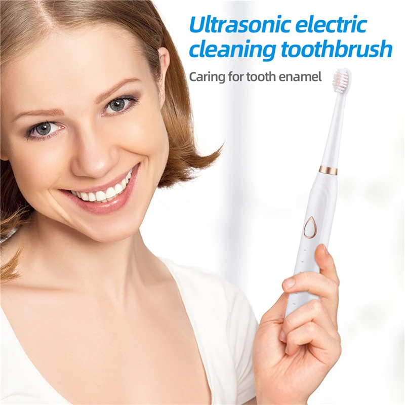 

CkeyiN электрическая зубная щетка ультразвуковая перезаряжаемая зубная щетка с функцией синхронизации Мягкая зубная щетка Водонепроницаема...