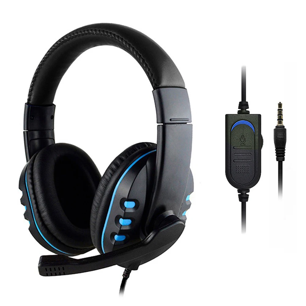 

3.5mm Wired Headphone Universal Gaming Headset Deep Bass Gamer Over-Ear Earphone for Computer Tablets Smartphone