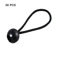 50pcs tent high elastic ball bands plastic ball head bungee cords trampoline baggage belts tent tie outdoor camping supplies hot