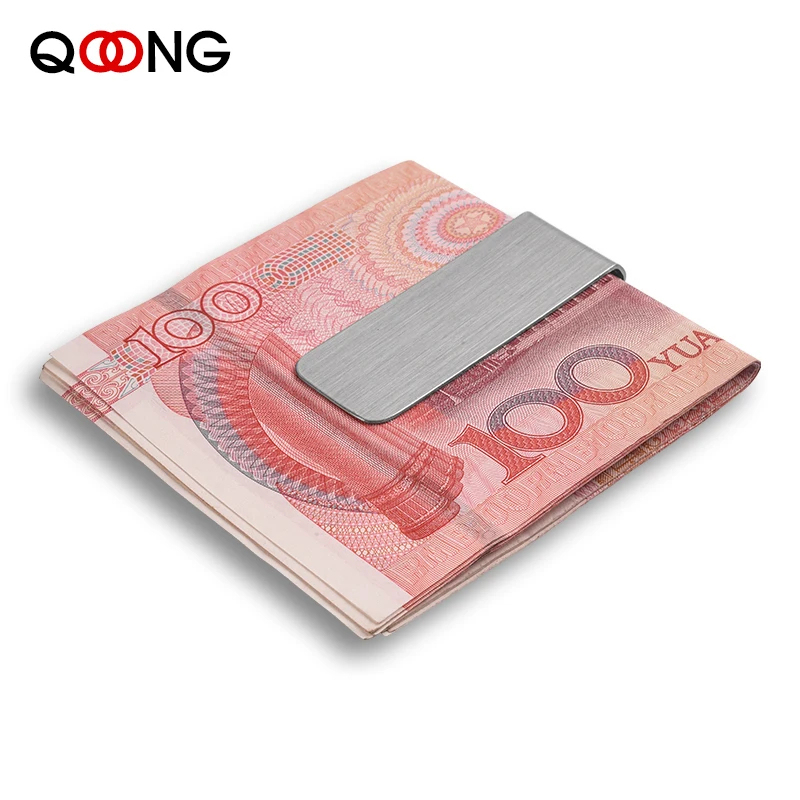 Мужской Латунный кошелек с надписью на заказ бумажник из нержавеющей стали