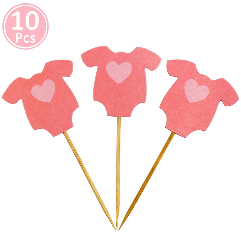 10pcs hotpink topper 10/6 шт. блеск Бумага 1 для капкейка-первый День рождения украшения 1st на день рождения мой один год для маленьких мальчиков и девочек расходные материалы - Цвет: 10pcs hotpink topper
