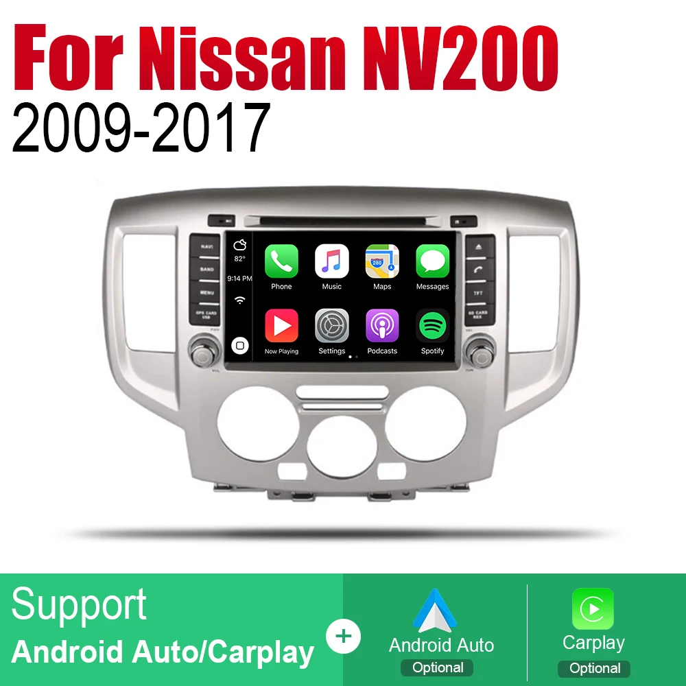 Android 2 Din Авто Радио DVD для Nissan NV200 2009 ~ 2017 автомобильный мультимедийный плеер GPS