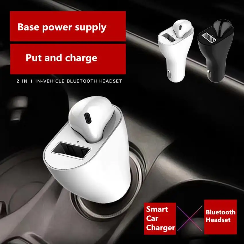 Creative Earphone In-ear Car Bluetooth Charger Headset Wireless Earbuds For Smartphones | Earphones &amp Headphones