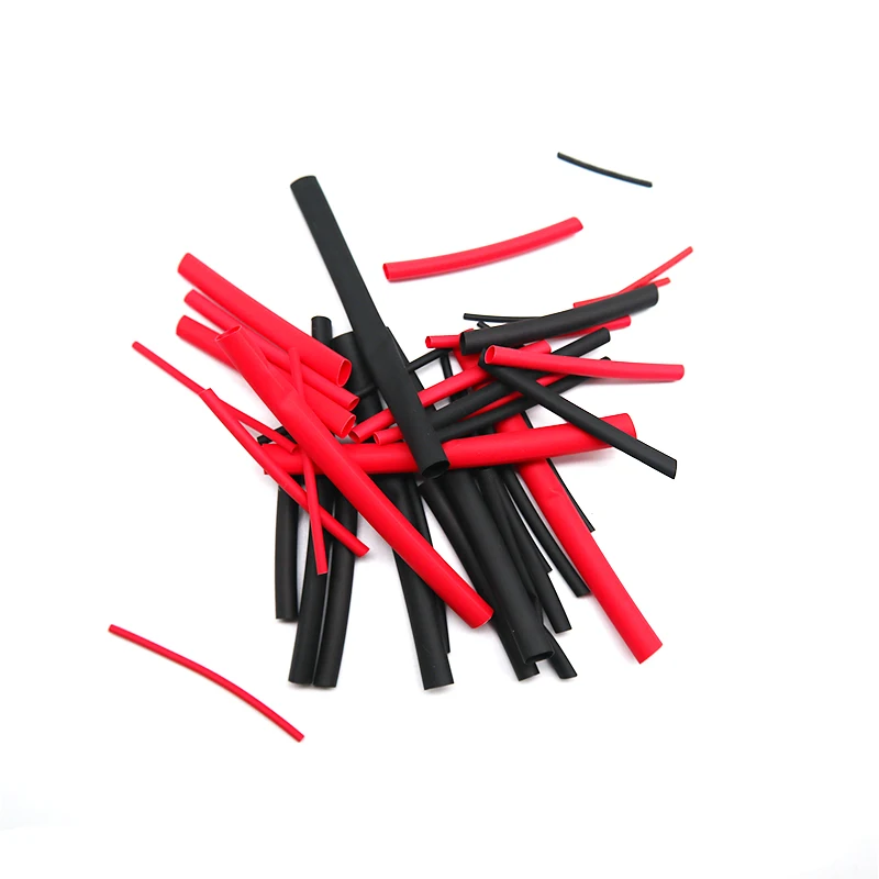 Термоусадочная трубка для электроники черного и красного цвета |