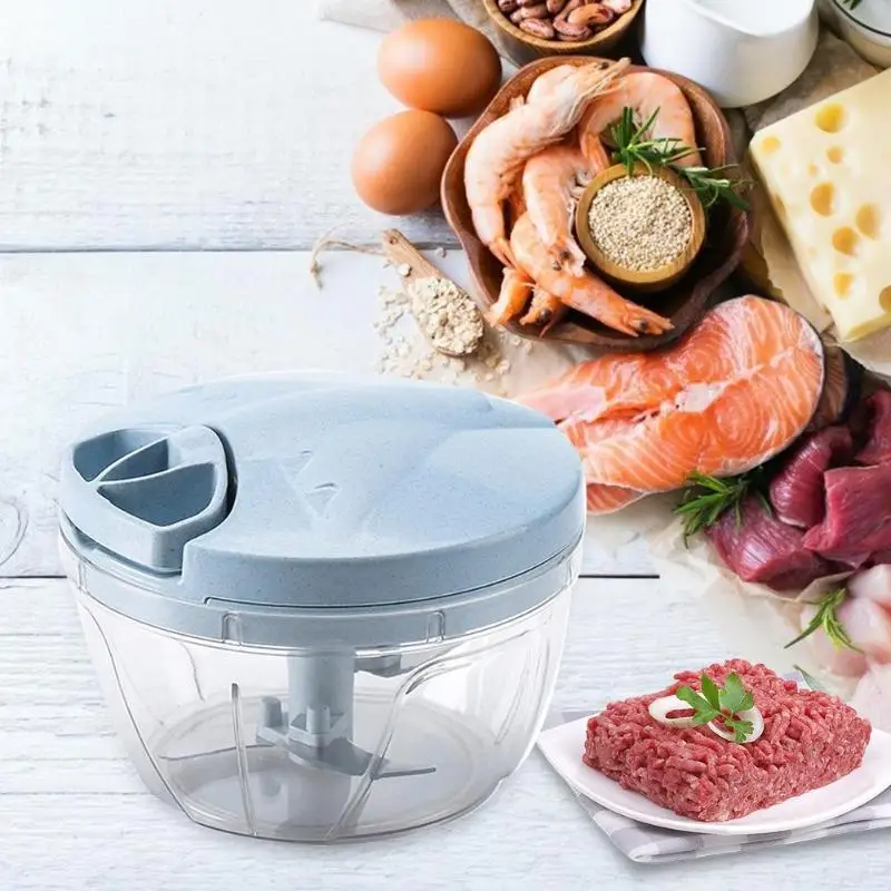 Мощность Фул ручной мясорубки-Мощность Еда Электрический измельчитель миксер блендер нарезать мясо фрукты овощи орехи измельчители