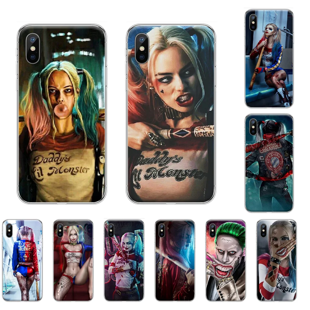 Harley Quinn DC отряд самоубийц чехол для телефона с рисунком iphone 4 4s 5 5S SE 5C 6 6S 7 8 plus X XS XR 11