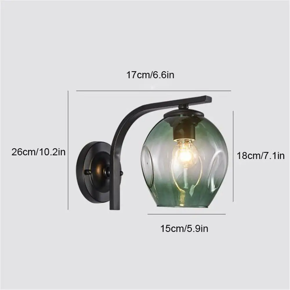 Настенные светильники в стиле индастриал синие черные коньяк выцветающие