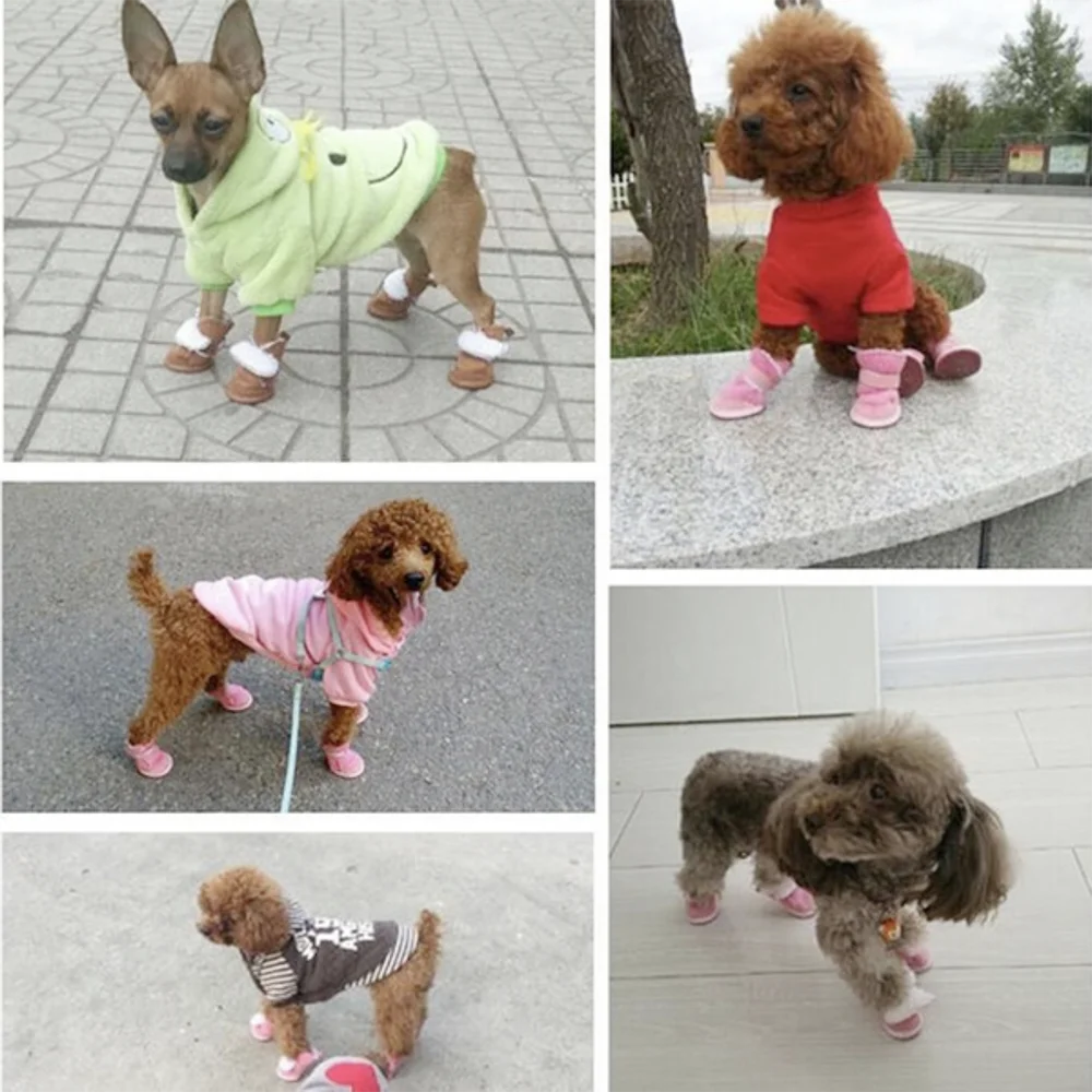 Зимняя обувь для собак зимние ботинки носки водонепроницаемая резиновая