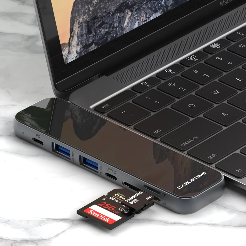 USB Type-C к 3 0 HDMI 4K мульти-хаб SD кардридер PD адаптер для ПК Macbook Pro Air C312 | Компьютеры и
