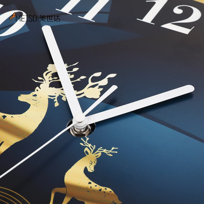 Большие настенные часы MEISD с полкой для товаров дизайнерские декоративные