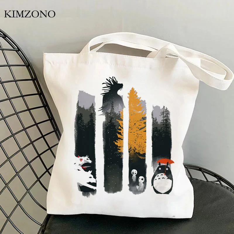 

Totoro shopping bag bolso canvas grocery shopping shopper recycle bag bag shoping foldable custom