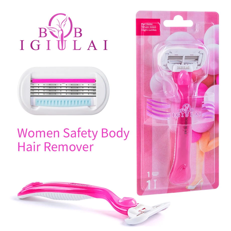 Сменные лезвия для бритья 1 ручка и Безопасное лезвие женщин ручное бритье лезвий