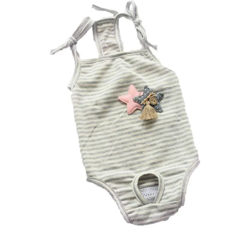 Полосатые штаны для собак физиологические щенков и кошек комбинезон пижама