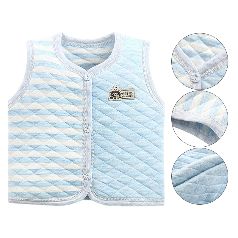 Kids Vest Children Girls Cartoon Jacket Winter Autumn Baby Boys Warm Sleeveless Plush Outerwear Coats Children Outfits Hot