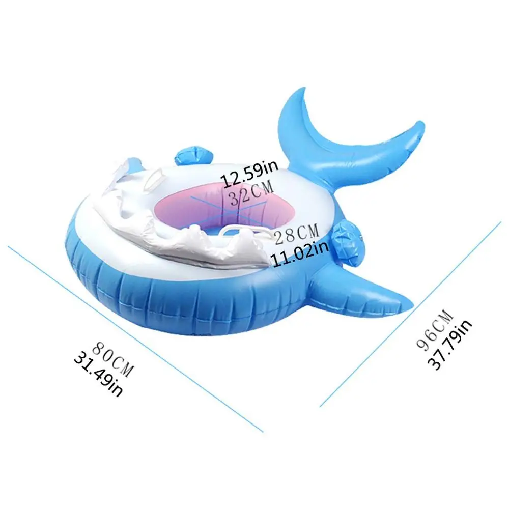 

Baby Swimming Ring with Sunshade Inflatable Circle Pool Float Seat Life Buoy Ride-on Swimming Ring Safety Training