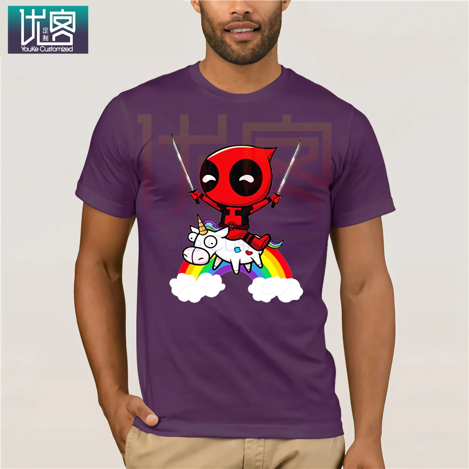 Радуга Единорог Дэдпул толстовки для мужчин и женщин осень Повседневный пуловер