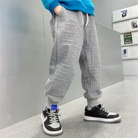 4 5 6 7 8 9 10 12 years korean toddler boys long pants sweatpants autumn winter joggers baby kids trousers letter cargo pants