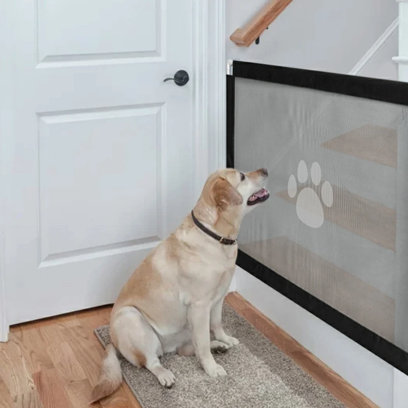 Изоляционная сетка для домашних животных собачья лапа печать дверь забор дом