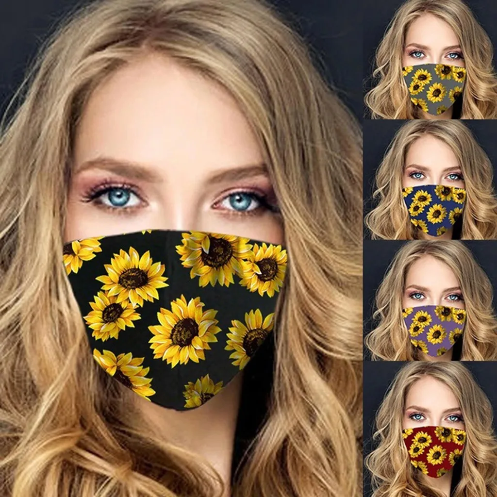 Хлопковая многоразовая маска для лица Модные дышащие наружные маски защиты от