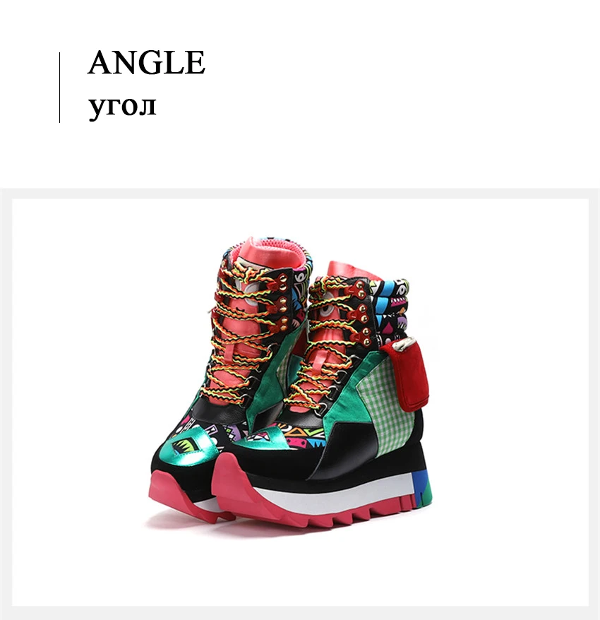 Genuine Leather Sneakers Women Trendy Increasing Dad Shoes Woman Fashion Thick Sole Ladies Platform Shoe Laces Zapatillas Mujer