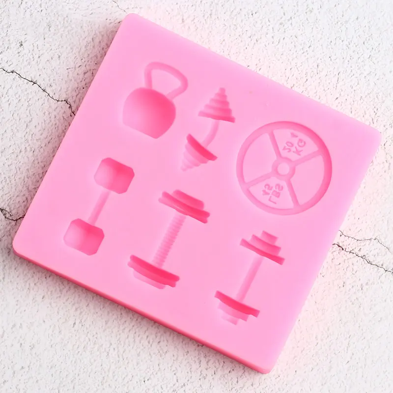 Спортивная Фитнес тренировка тренировочная гантеля силиконовая форма конфетная