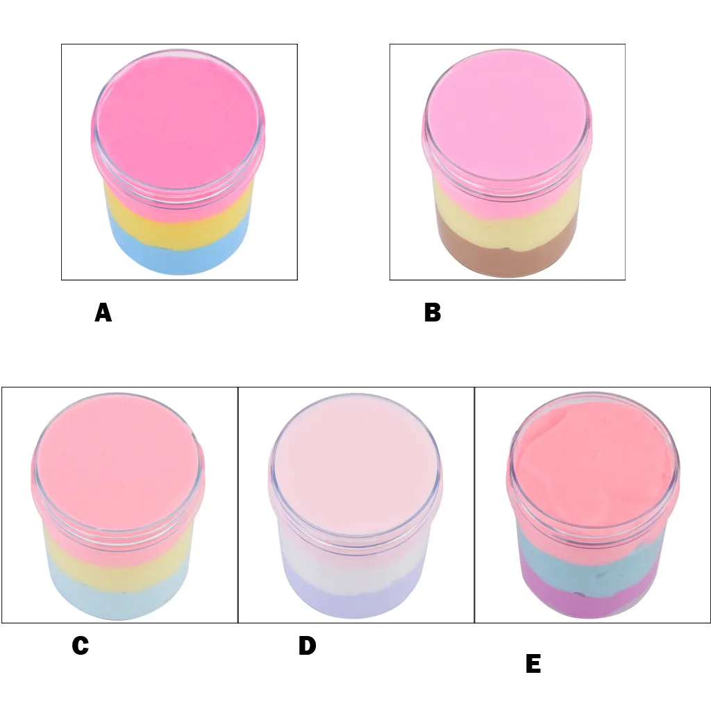 

Fluffy Cloud Slime Scented Therapeutic Squishy Cotton Candy Slime Supplies DIY Educational Stress Relief Toys Kit For Kids 5*