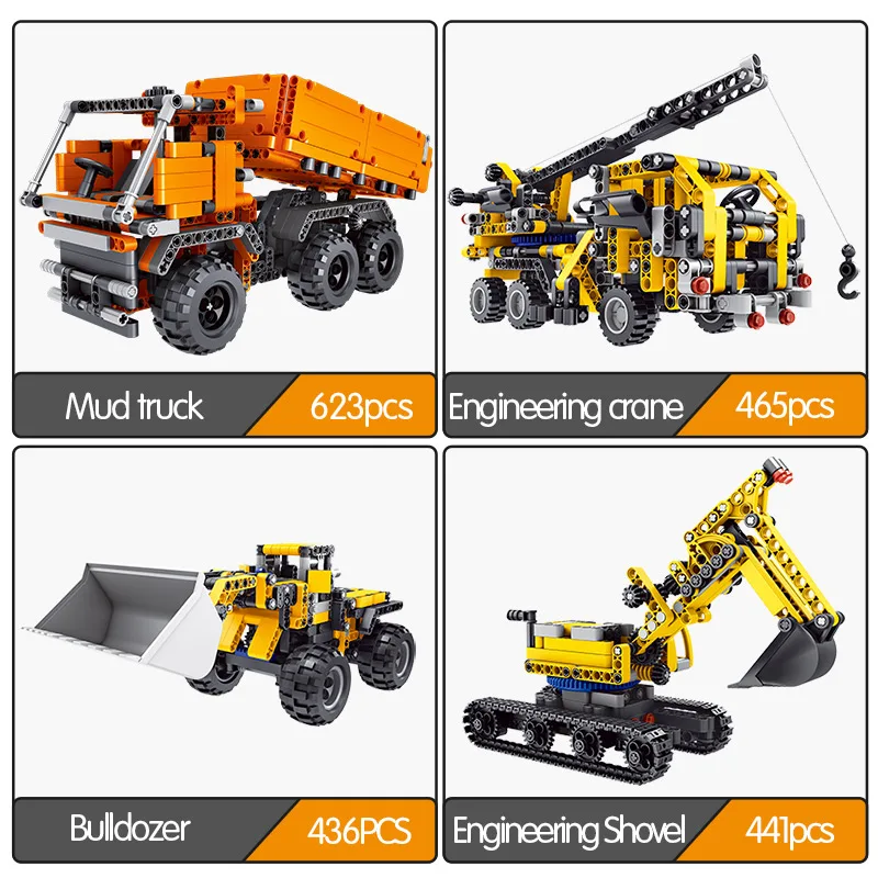 Город Инженерная машина загрузки крана строительные блоки для грузовиков