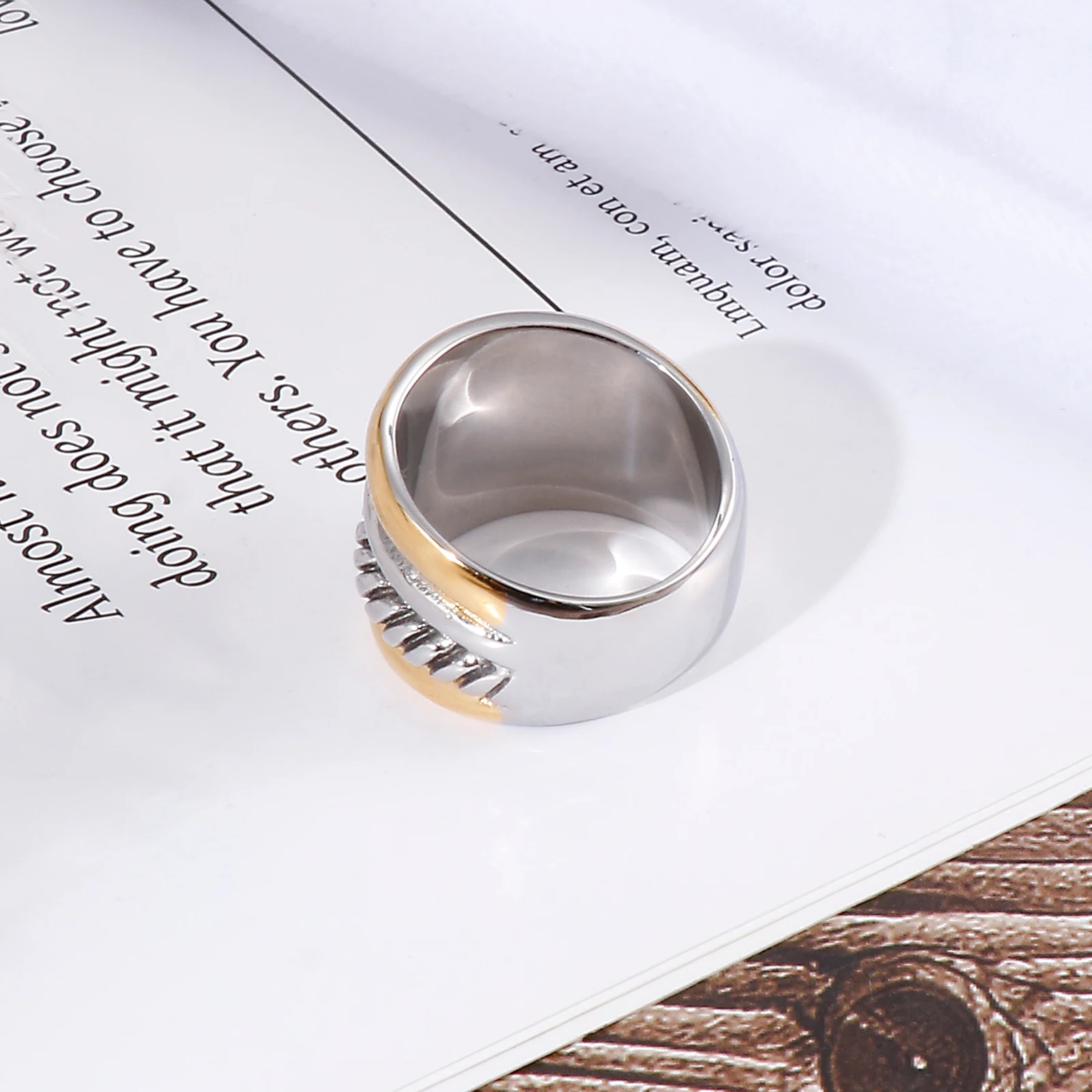 DICOTICO Многослойные кольца из нержавеющей стали для женщин