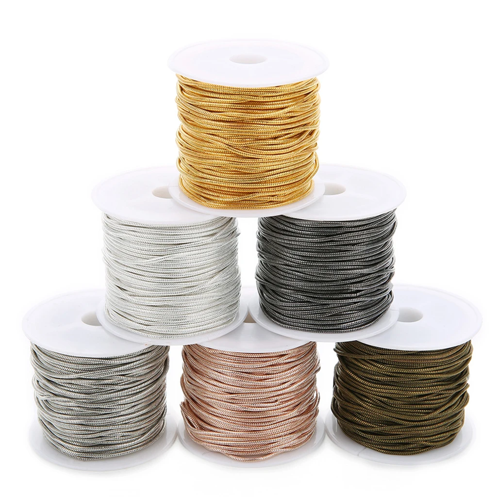 

Prettyia 10yds 1.5mm Necklace Chains Snake Chains Bulk Link Chains For DIY