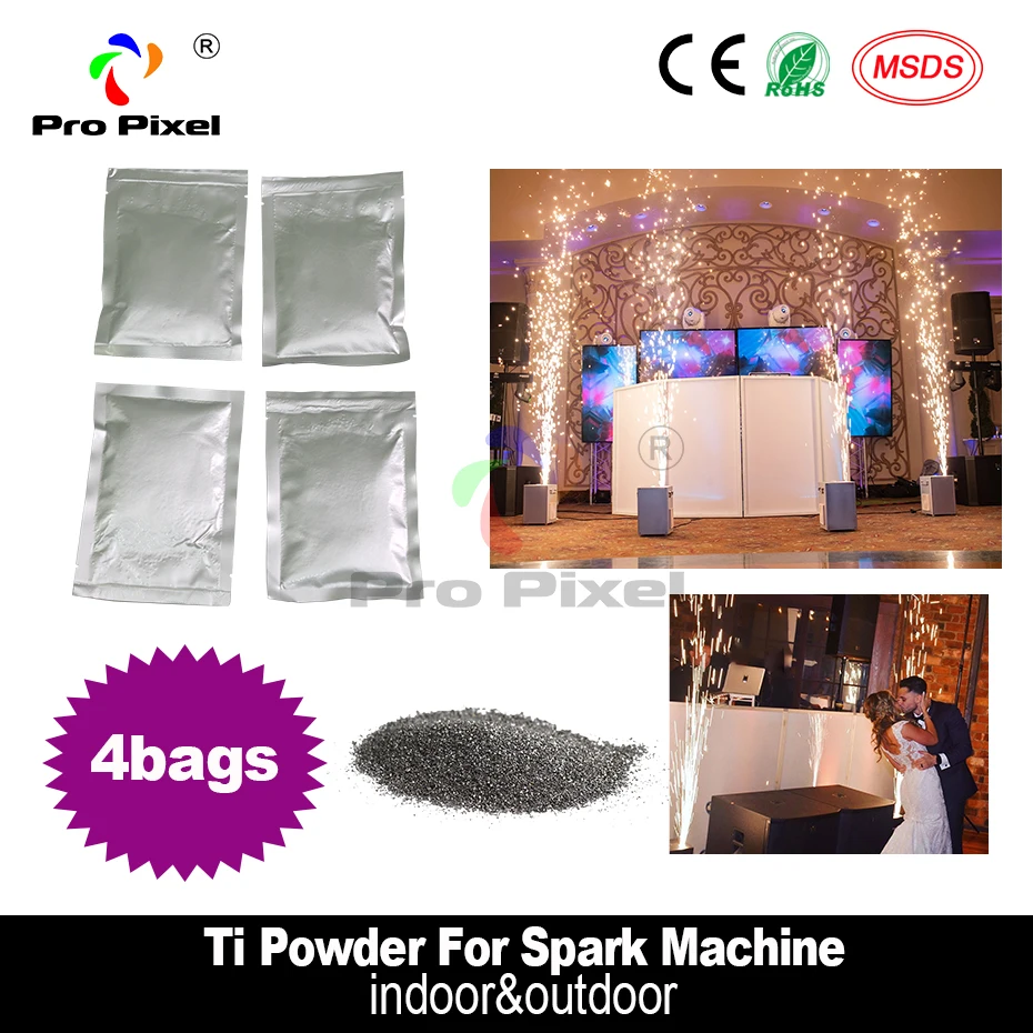 4 мешка бездымного Ti порошок 200 г/пакет материал для свадьбы цифровая холодная