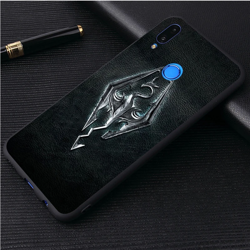 Чехол для телефона с логотипом skyrim черный силиконовый чехол honor 30 20 Pro 8 8X 9 10 Lite Mate |