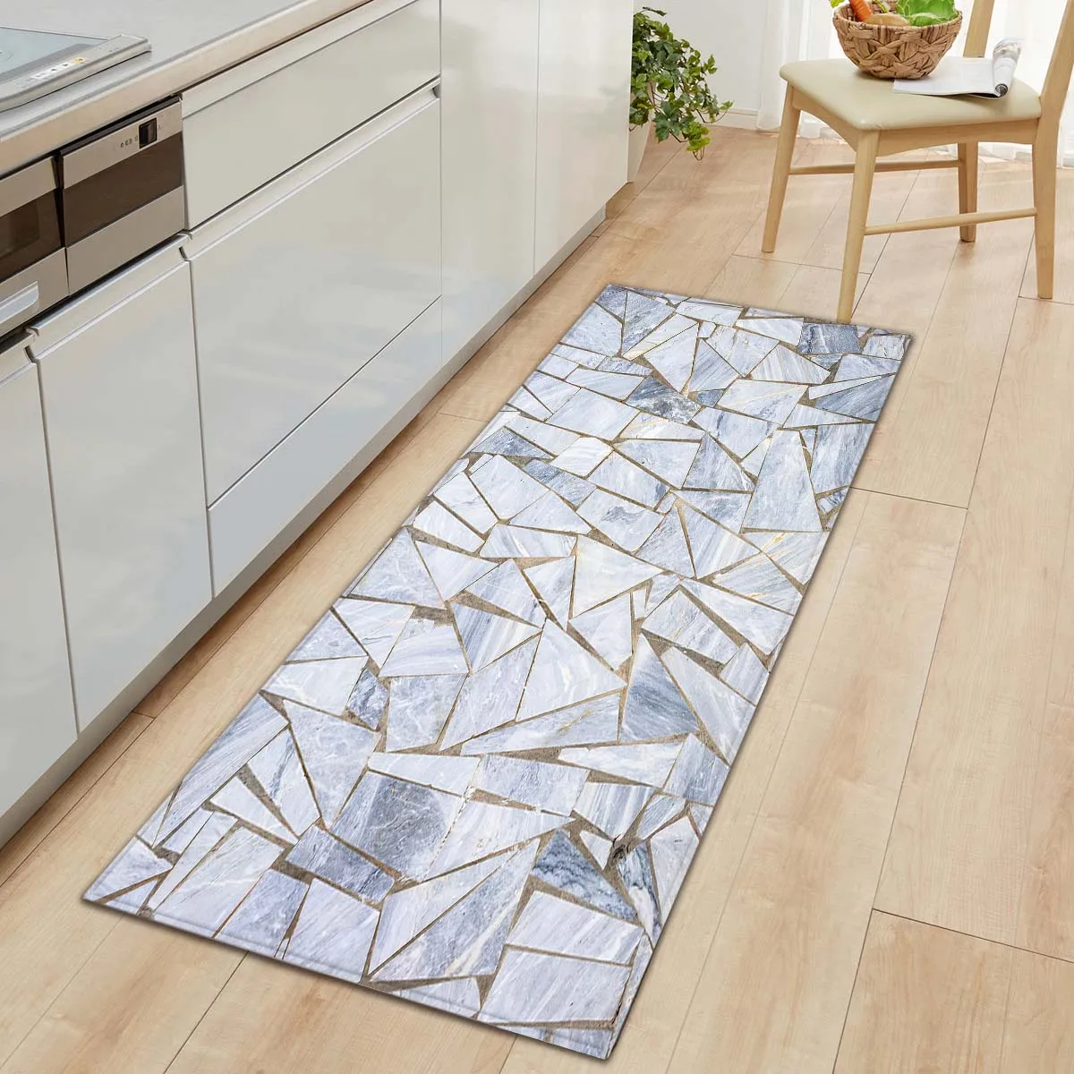 marble pattern kitchen mat carpet flannel entrance door mat soft non slip doormats for living room bedroom kitchen bathroom free global shipping