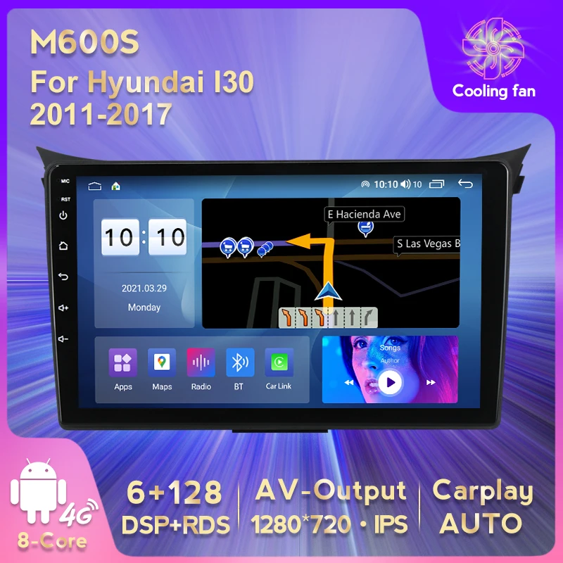 MEKEDE 8 ядер 4G LTE для Hyundai I30 Elantra GT 2012 2013 2014 2015 2016 2017 Andrroid11 автомобильный DVD
