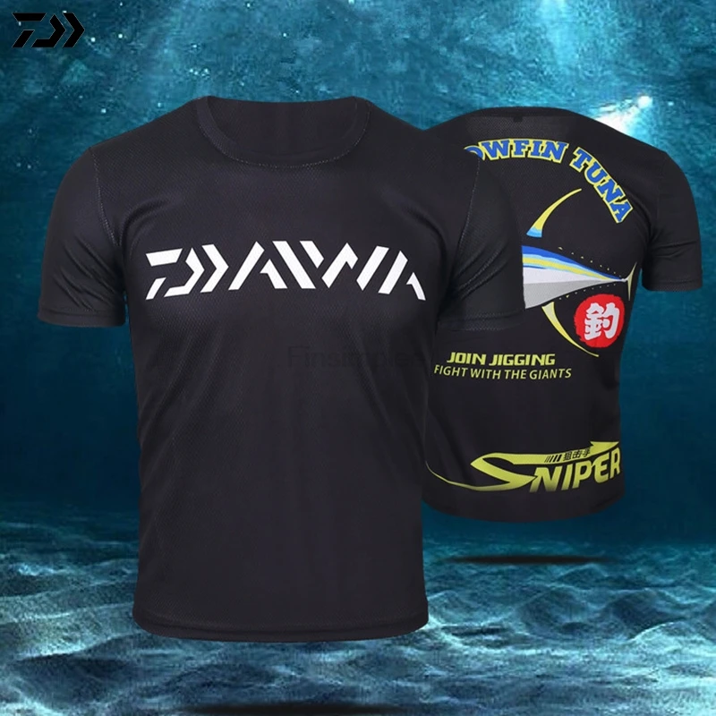 

2022 DAWA летние трикотажные изделия для рыбалки с коротким рукавом, рыболовная рубашка большого размера с защитой от УФ лучей, быстросохнущая ...