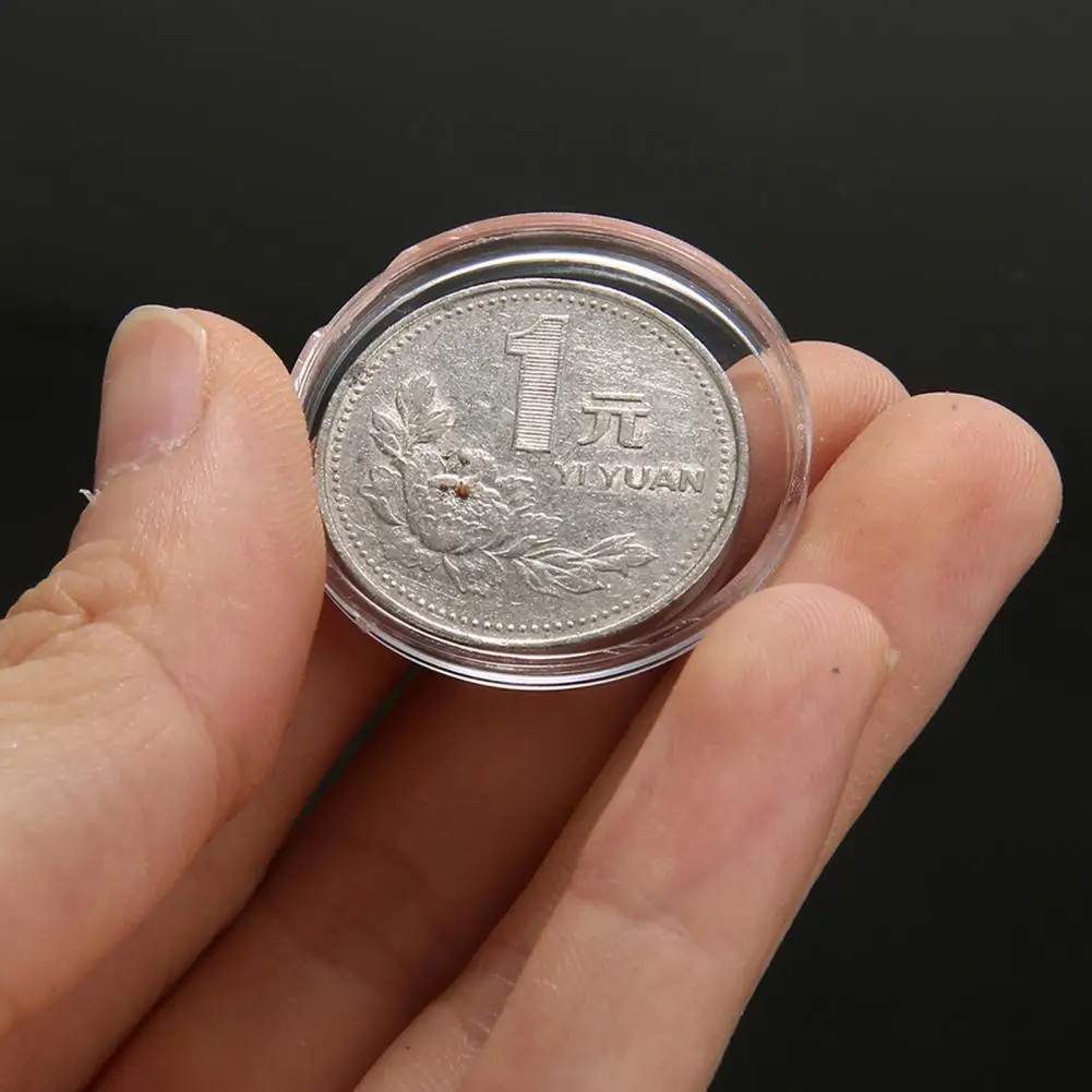 100 шт. прозрачные круглые Защитные чехлы для монет 27 мм