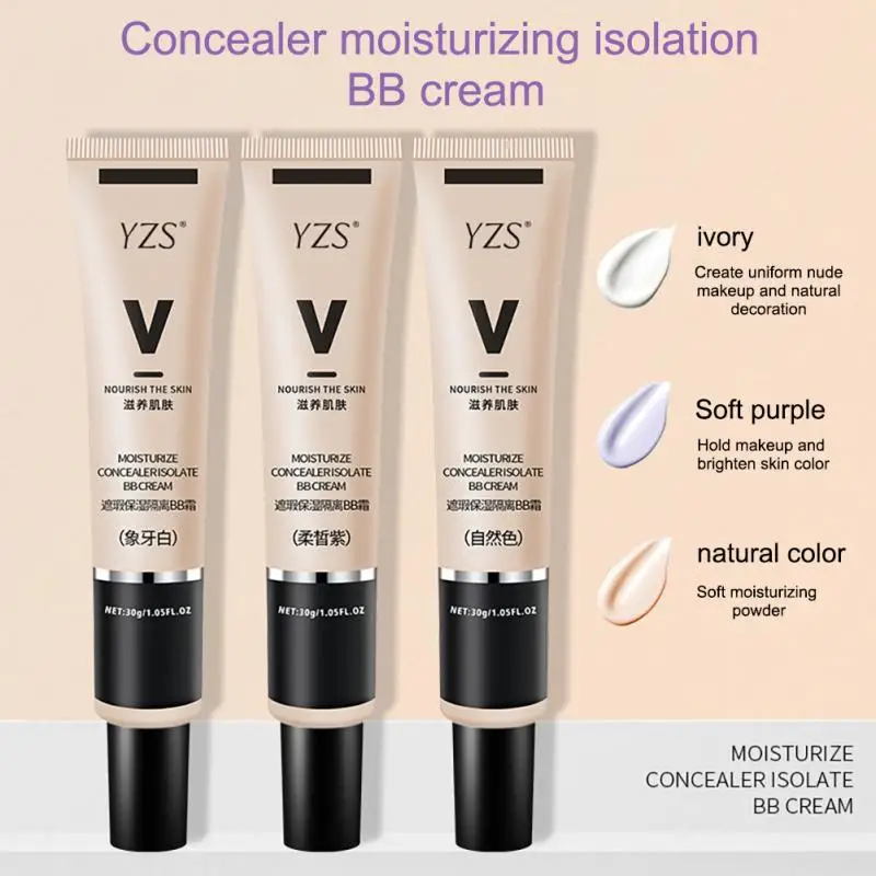

YZS 30g Isolation Cream Makeup Primer Primer Makeup Concealer Invisible Pore Brightening Skin BB Cream Liquid Foundation TSLM1