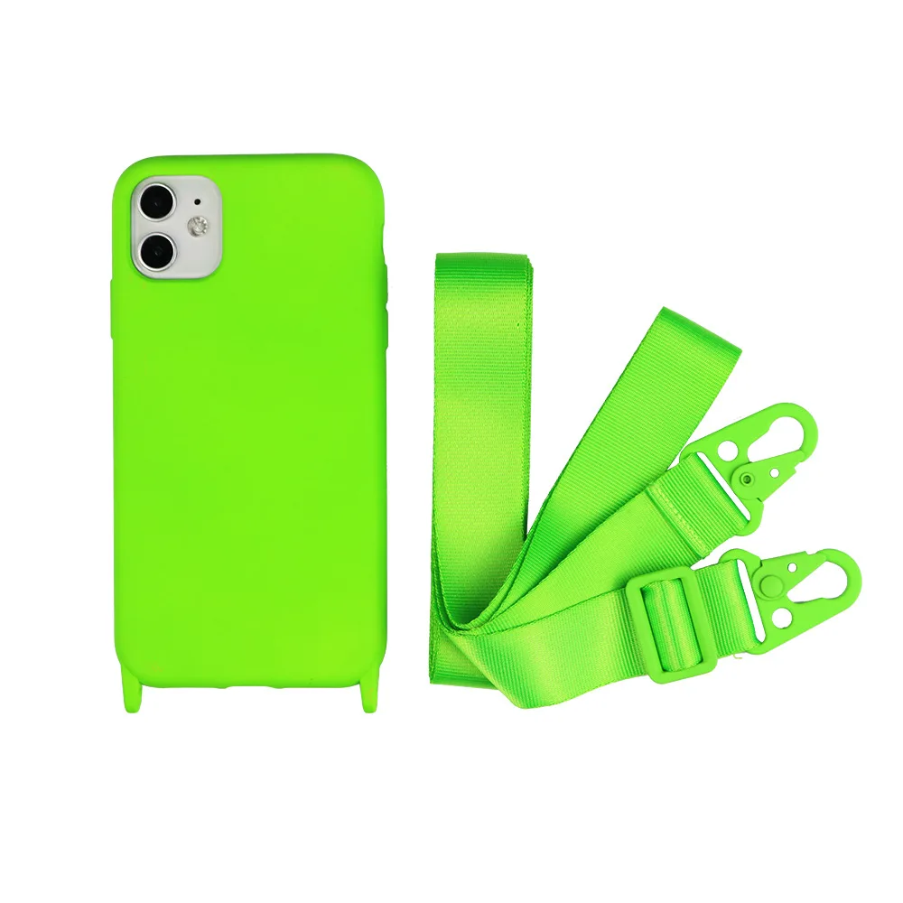 Ремешок через плечо для сотового ожерелья чехол телефона цветной ремешок на шею