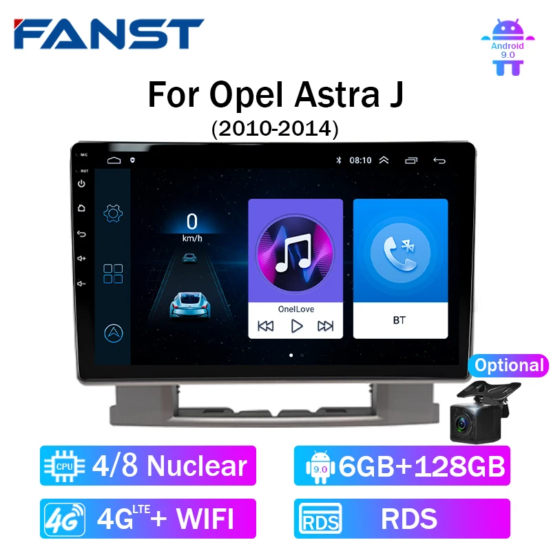 Android для Buick Excelle 2 2009-2015 Opel Astra J 2009-2017 4G/WIFI мультимедийный видеоплеер Автомагнитола