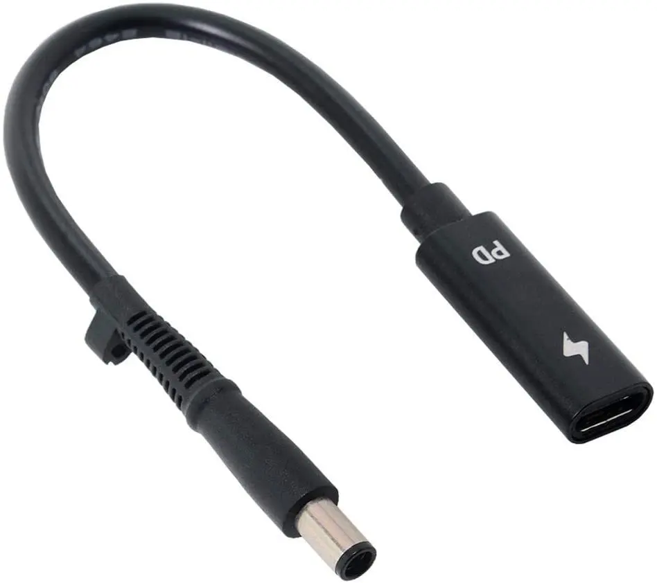 

USB-кабель для зарядки с портом USB Type-C, подходит для ноутбуков 18-20 в (7,4x5,0 мм)
