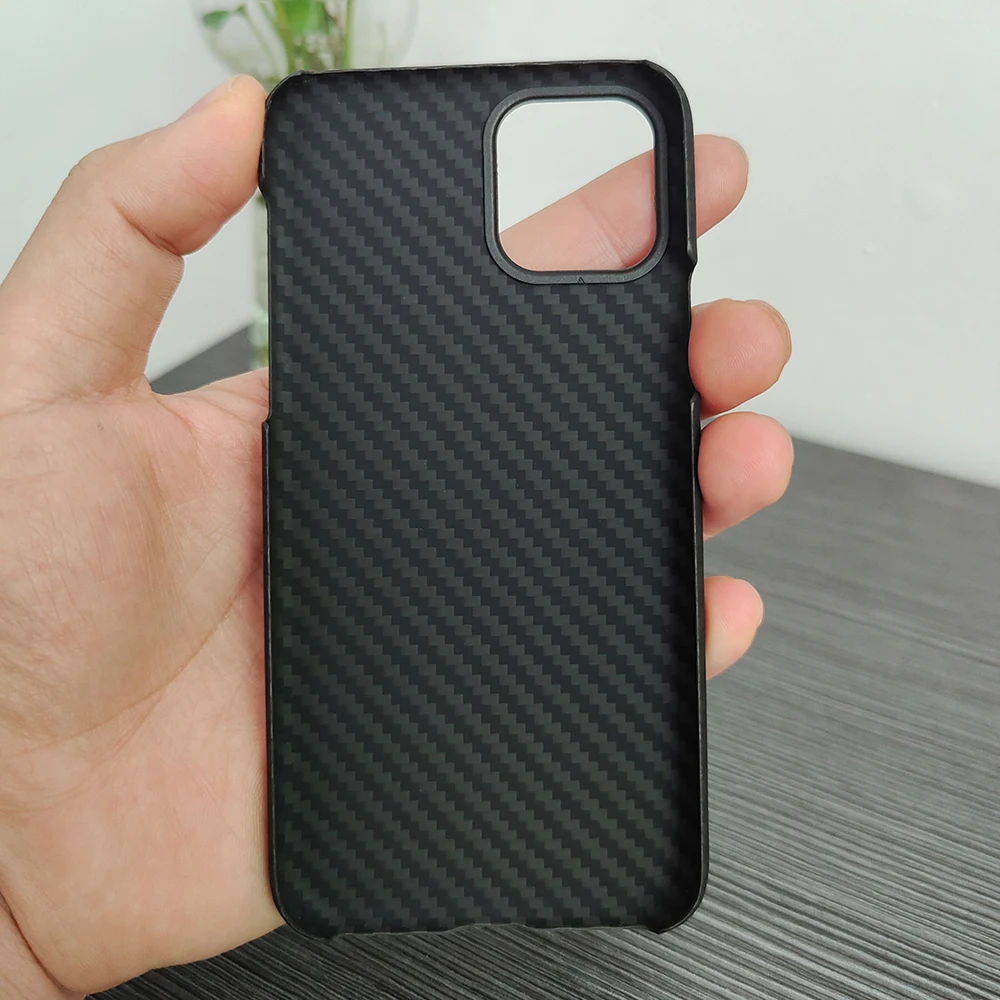 100% Aramid Fiber Phone Case for iPhone 11 Pro Minimalist Ultra-thin Case Carbon Fiber Cover for iPhone 11Pro Shell