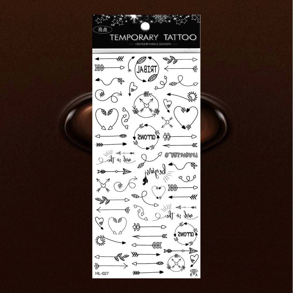 5 шт./лот водостойкая татуировка сердце рука Infinito бесконечность Временные