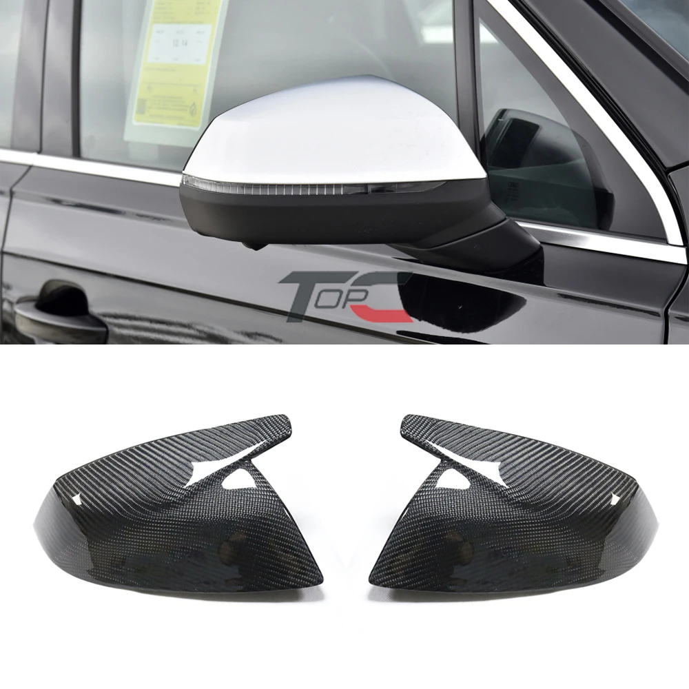 

TOPC 2PCS/set Rearview Mirror Case Side Mirror Chrome Matt Cover for Audi 2016-2019 Q7 Q5 2019 Car-styling