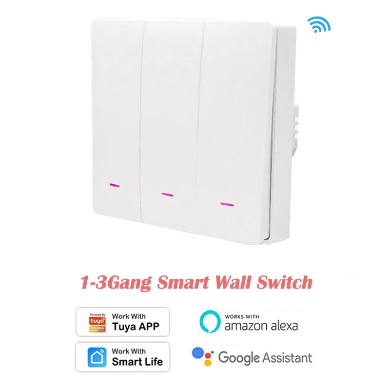 

Беспроводной настенный выключатель с поддержкой Wi-Fi и таймером