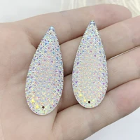 1847mm white long water drop rhinestone applique crystal stone flat back strass for crafts diy jewelry accessories craft12pcs